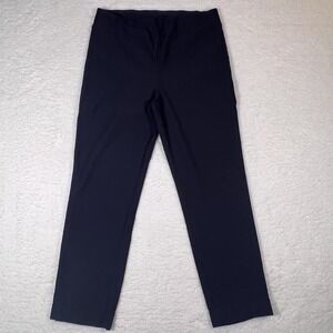 Tribal Flatten It Ankle Pants Womens 14 Deep Blue Tapered Pull On Stretch NWT